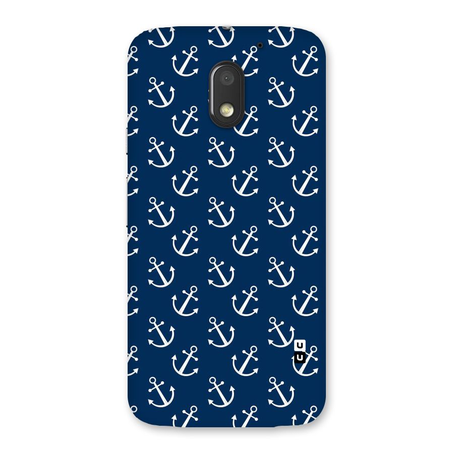 Anchor Zig Pattern Back Case for Moto E3 Power