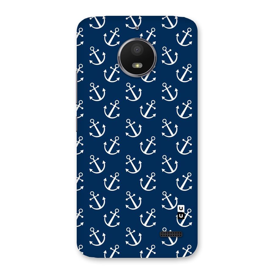 Anchor Zig Pattern Back Case for Moto E4