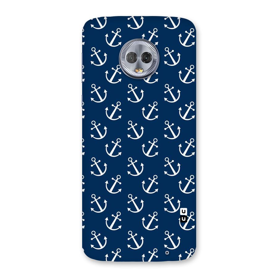 Anchor Zig Pattern Back Case for Moto G6 Plus