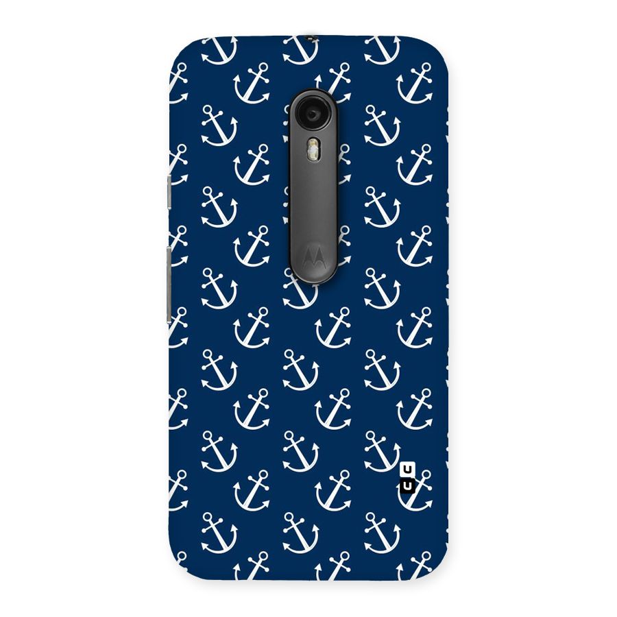 Anchor Zig Pattern Back Case for Moto G Turbo