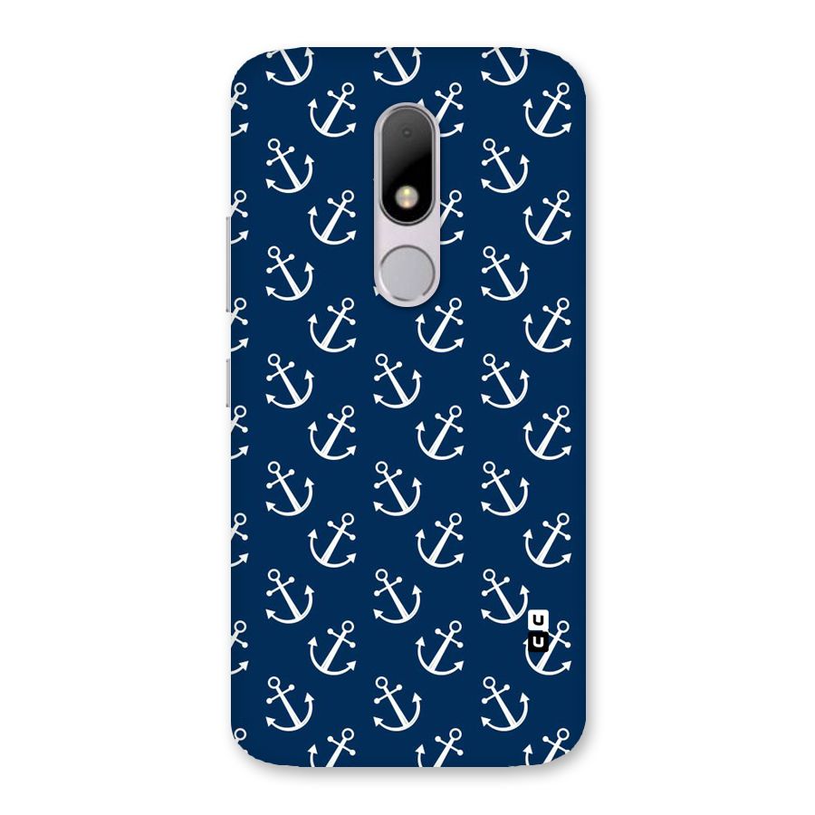 Anchor Zig Pattern Back Case for Moto M