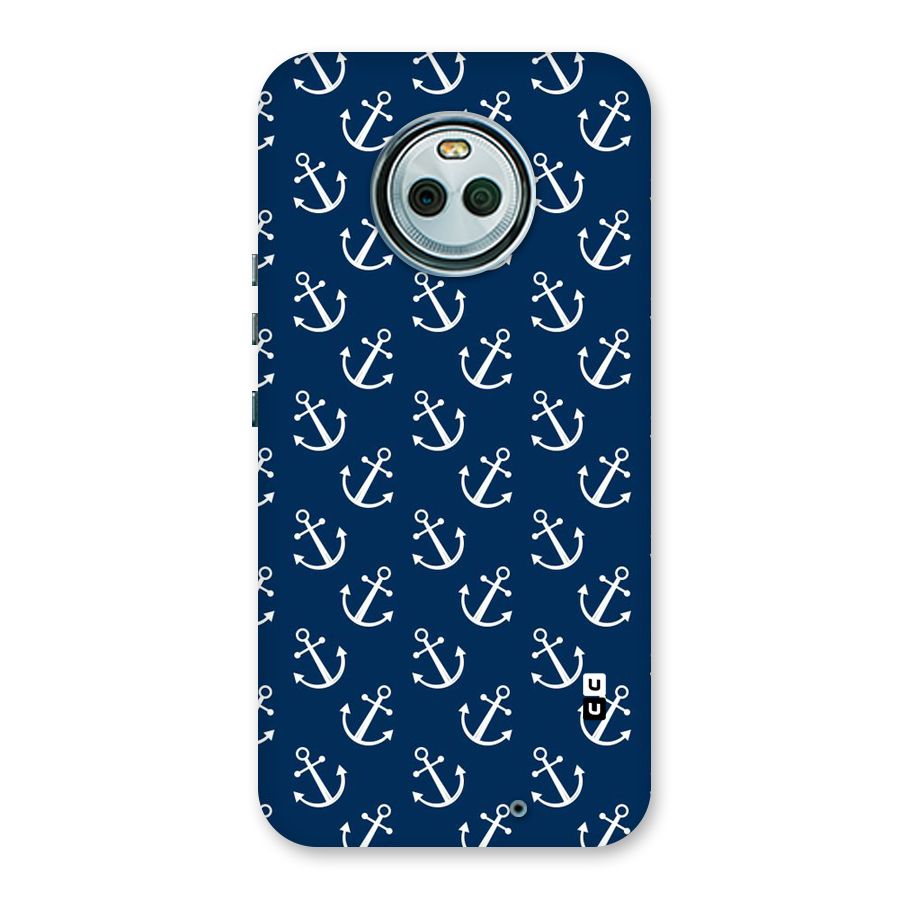 Anchor Zig Pattern Back Case for Moto X4