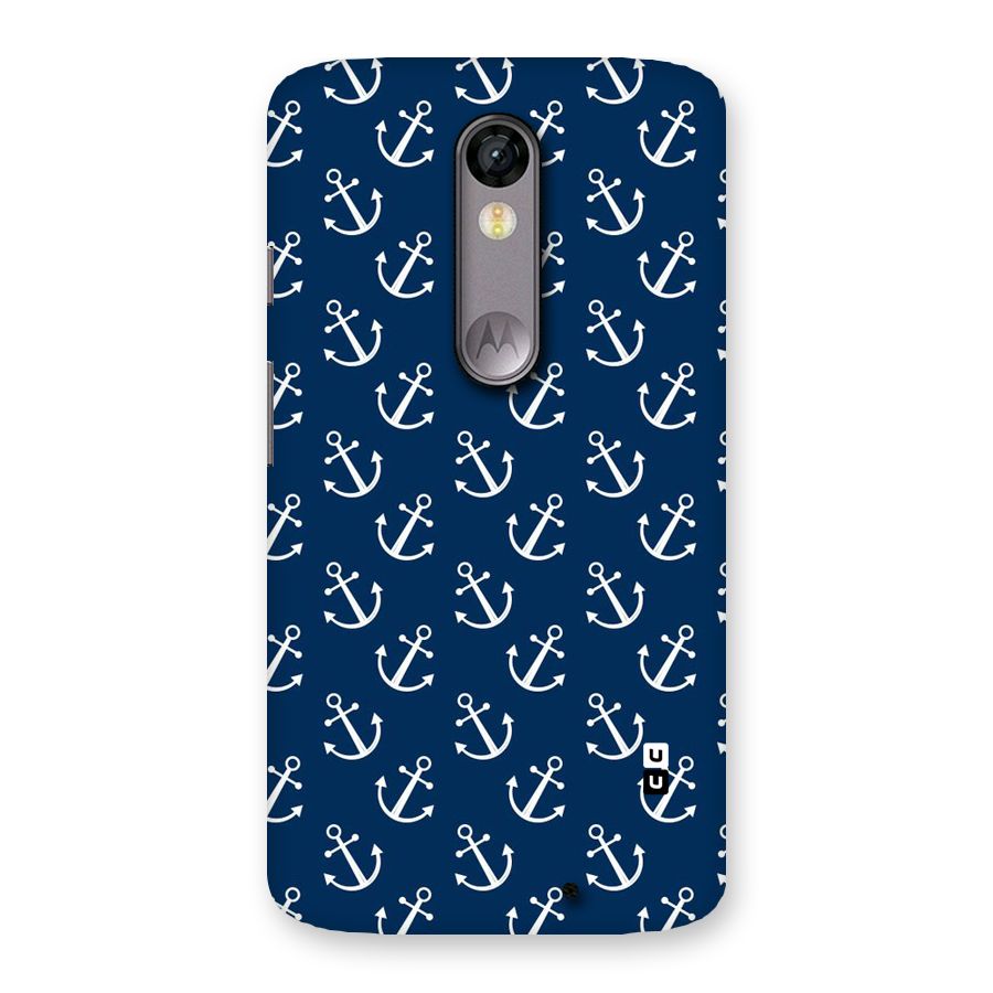Anchor Zig Pattern Back Case for Moto X Force