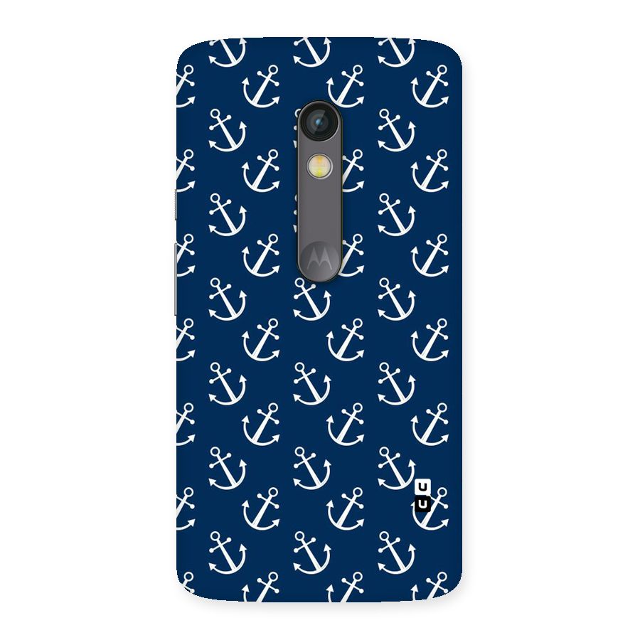 Anchor Zig Pattern Back Case for Moto X Play