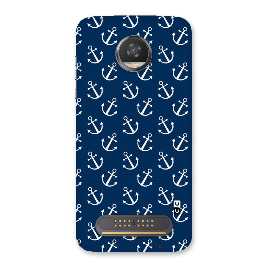 Anchor Zig Pattern Back Case for Moto Z2 Play