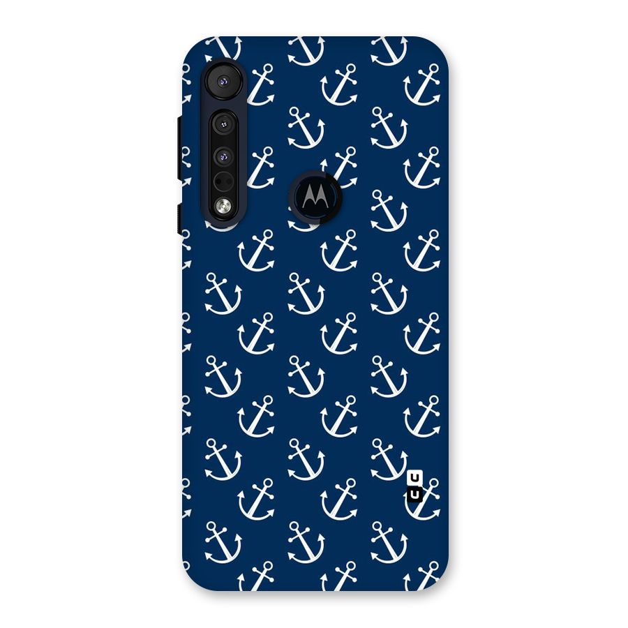 Anchor Zig Pattern Back Case for Motorola One Macro