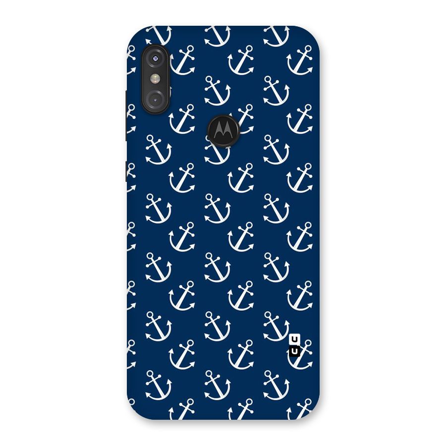 Anchor Zig Pattern Back Case for Motorola One Power