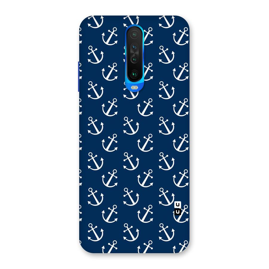 Anchor Zig Pattern Back Case for Poco X2
