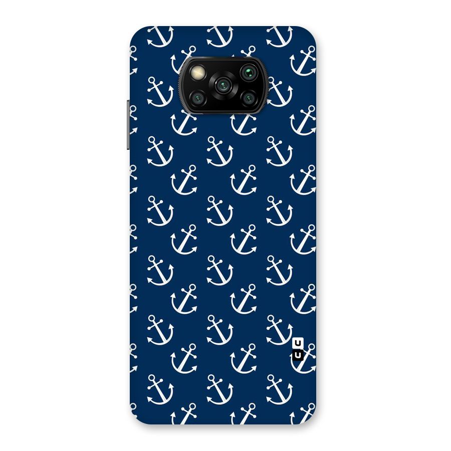 Anchor Zig Pattern Back Case for Poco X3