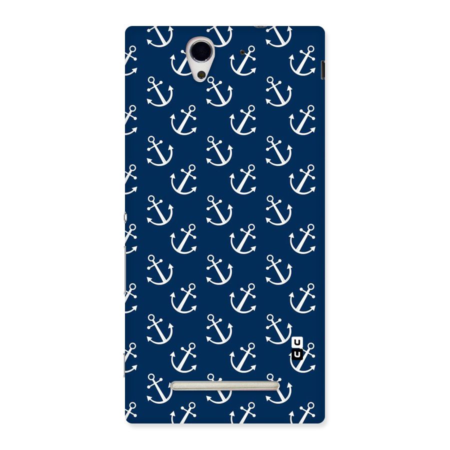Anchor Zig Pattern Back Case for Sony Xperia C3
