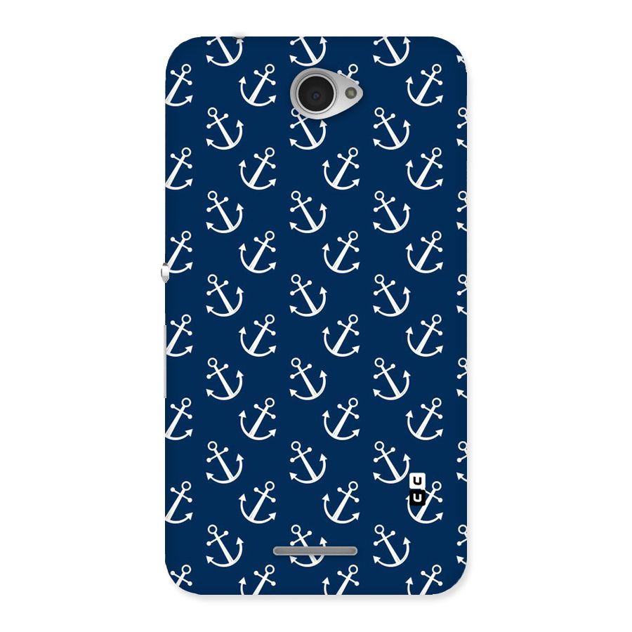 Anchor Zig Pattern Back Case for Sony Xperia E4
