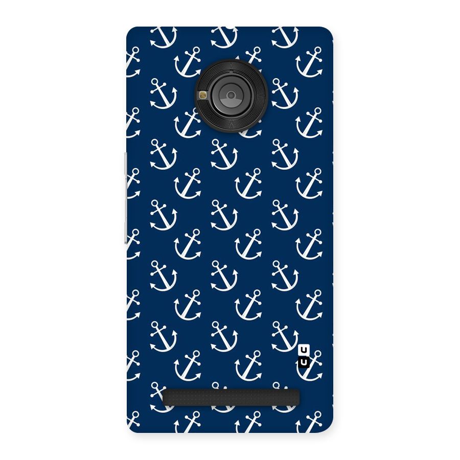 Anchor Zig Pattern Back Case for Yu Yunique
