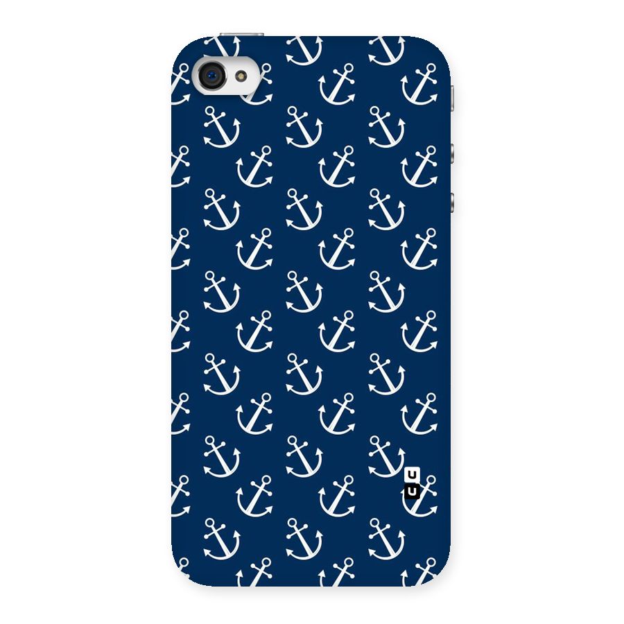 Anchor Zig Pattern Back Case for iPhone 4 4s