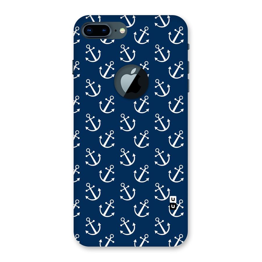 Anchor Zig Pattern Back Case for iPhone 7 Plus Logo Cut
