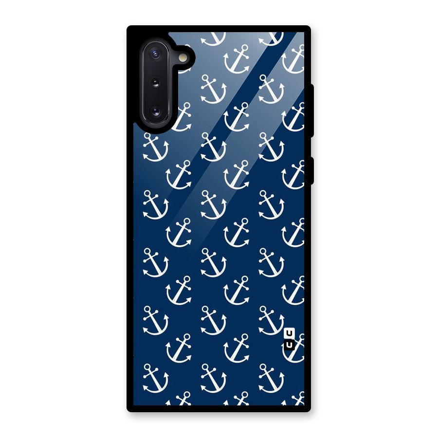 Anchor Zig Pattern Glass Back Case for Galaxy Note 10