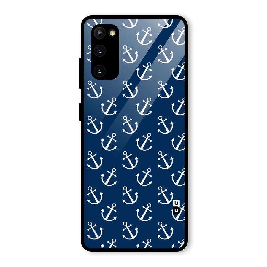Anchor Zig Pattern Glass Back Case for Galaxy S20 FE 5G