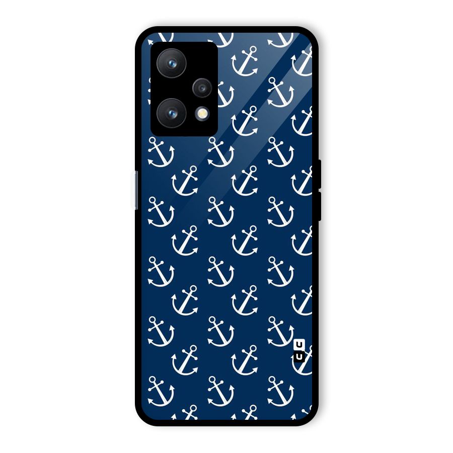 Anchor Zig Pattern Glass Back Case for Realme 9 Pro 5G