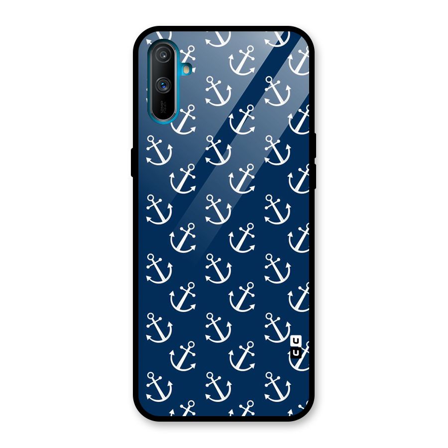 Anchor Zig Pattern Glass Back Case for Realme C3