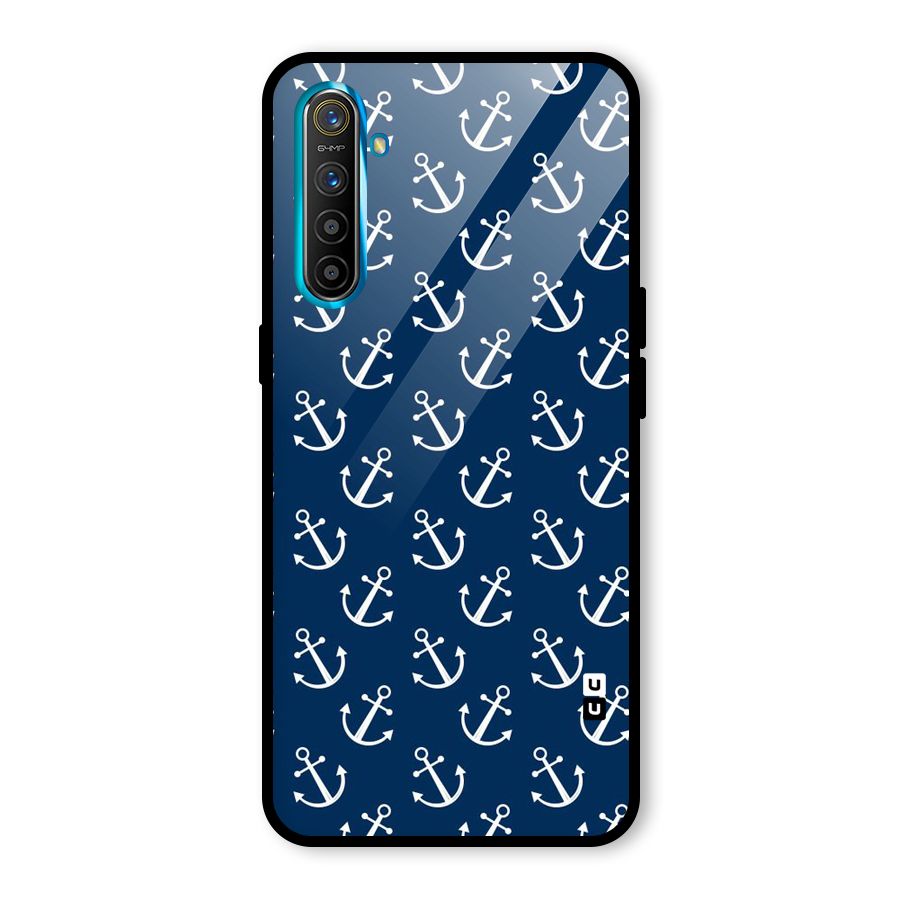 Anchor Zig Pattern Glass Back Case for Realme X2