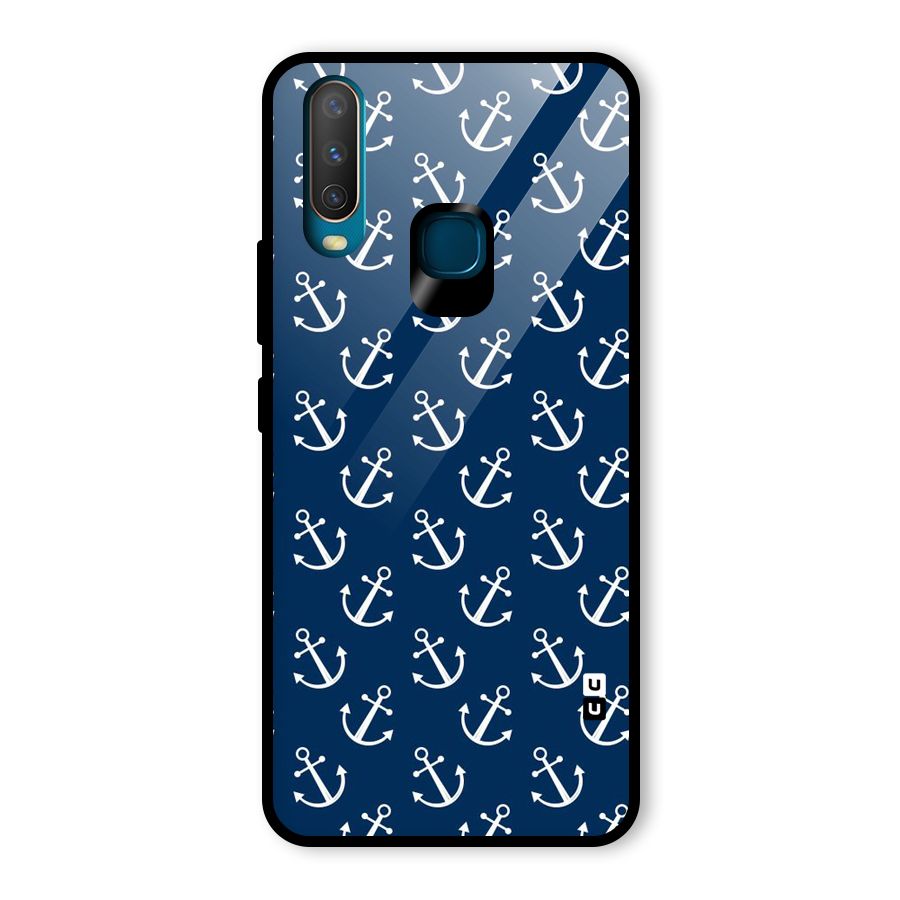 Anchor Zig Pattern Glass Back Case for Vivo Y17