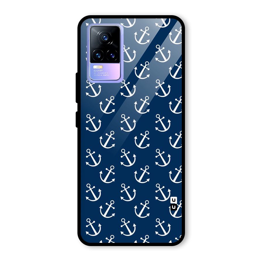 Anchor Zig Pattern Glass Back Case for Vivo Y73