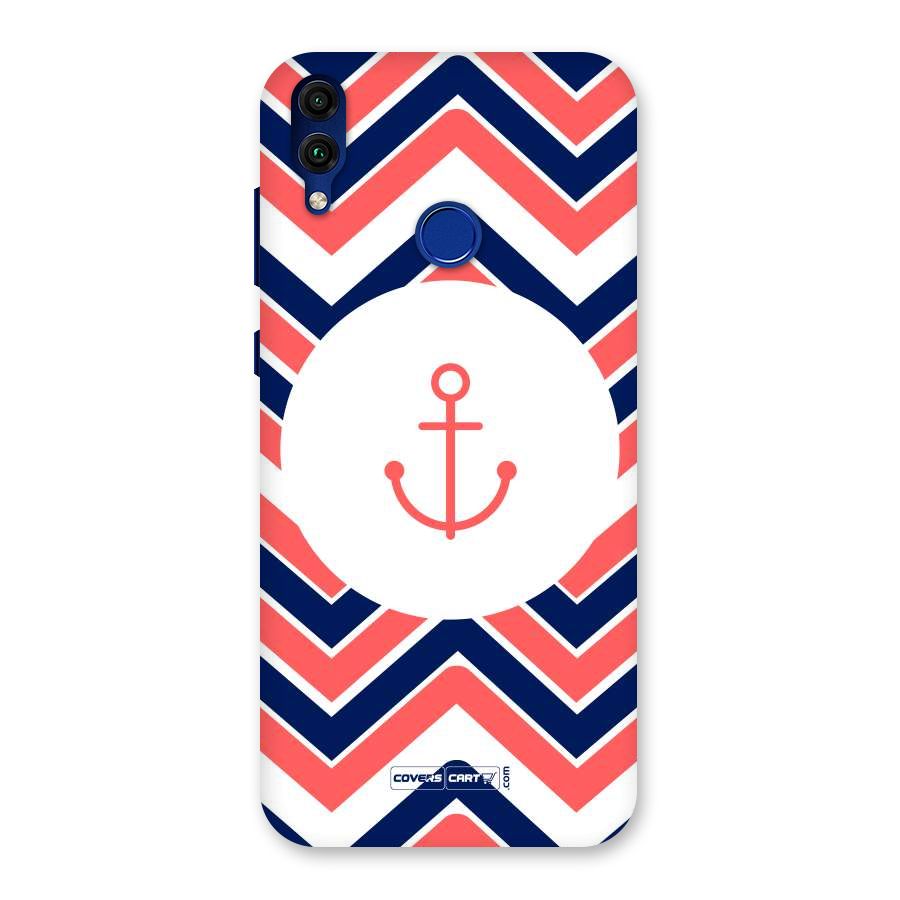 Anchor Zig Zag Back Case for Honor 8C