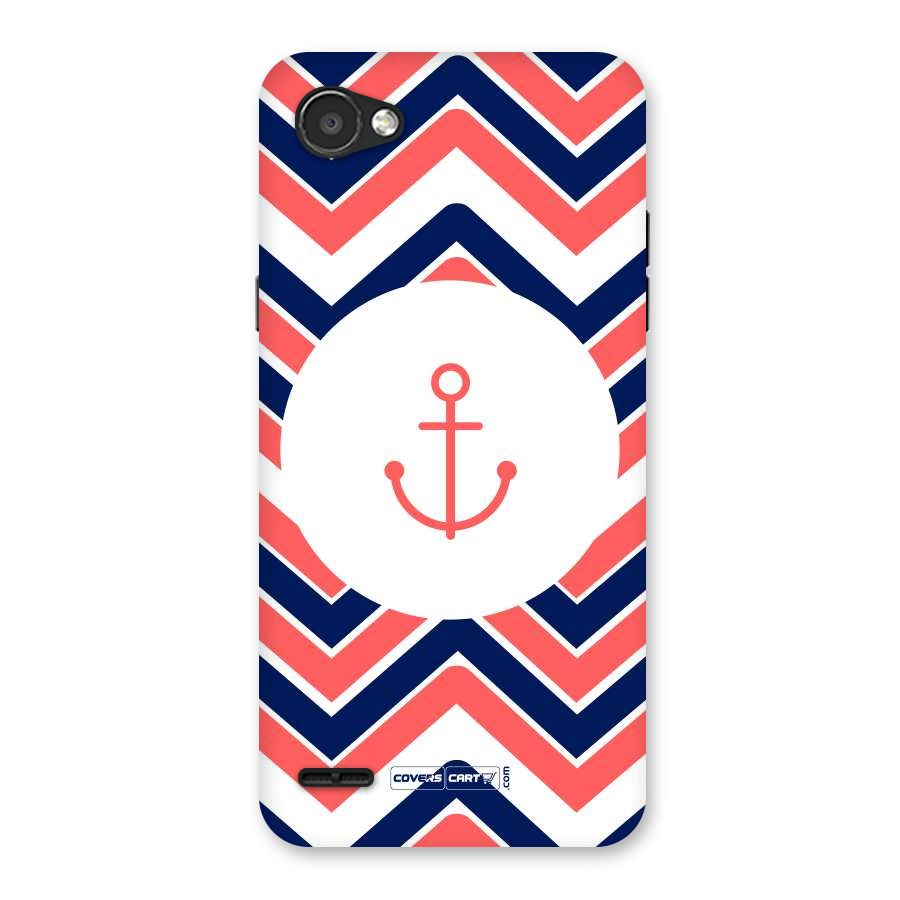 Anchor Zig Zag Back Case for LG Q6