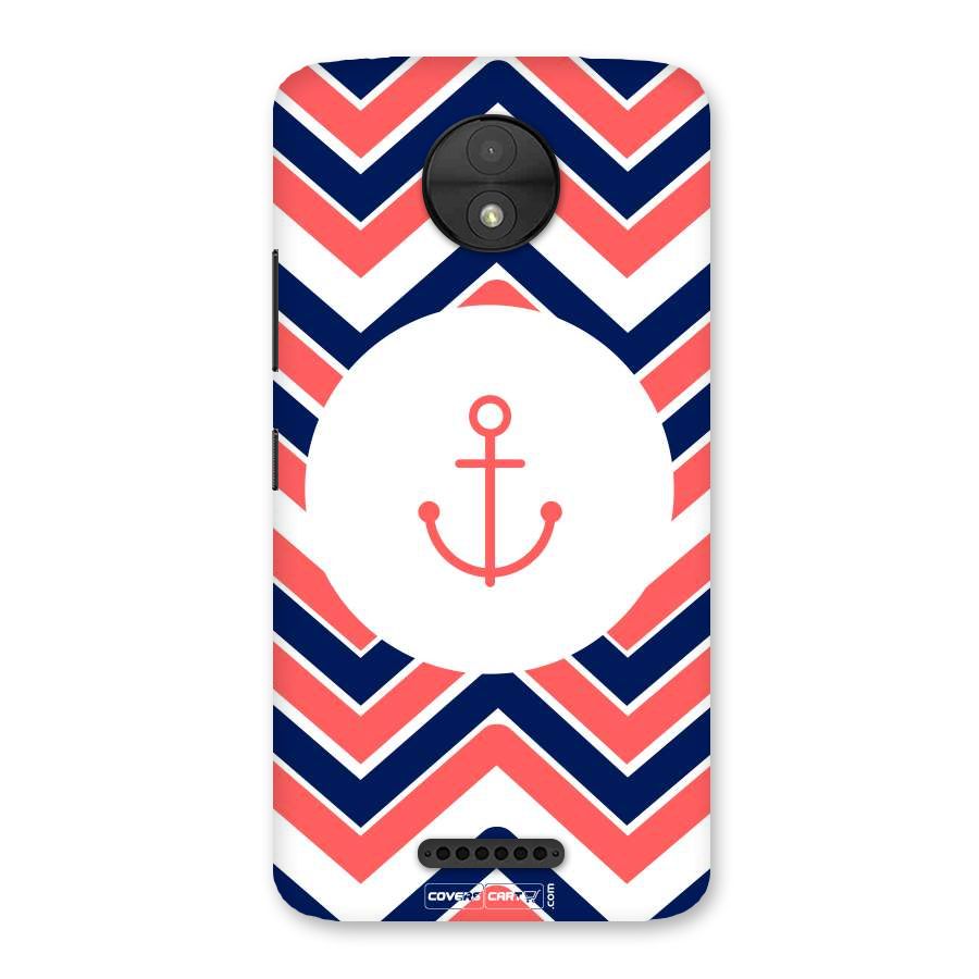 Anchor Zig Zag Back Case for Moto C