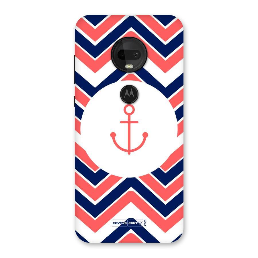 Anchor Zig Zag Back Case for Moto G7