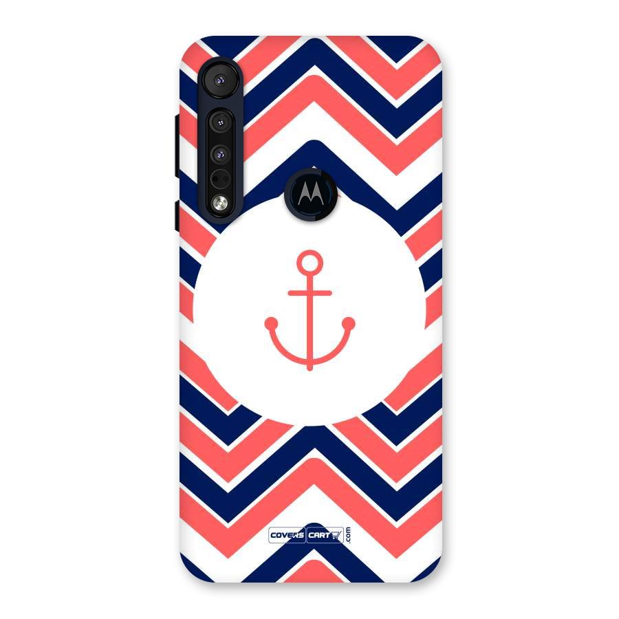 Anchor Zig Zag Back Case for Motorola One Macro