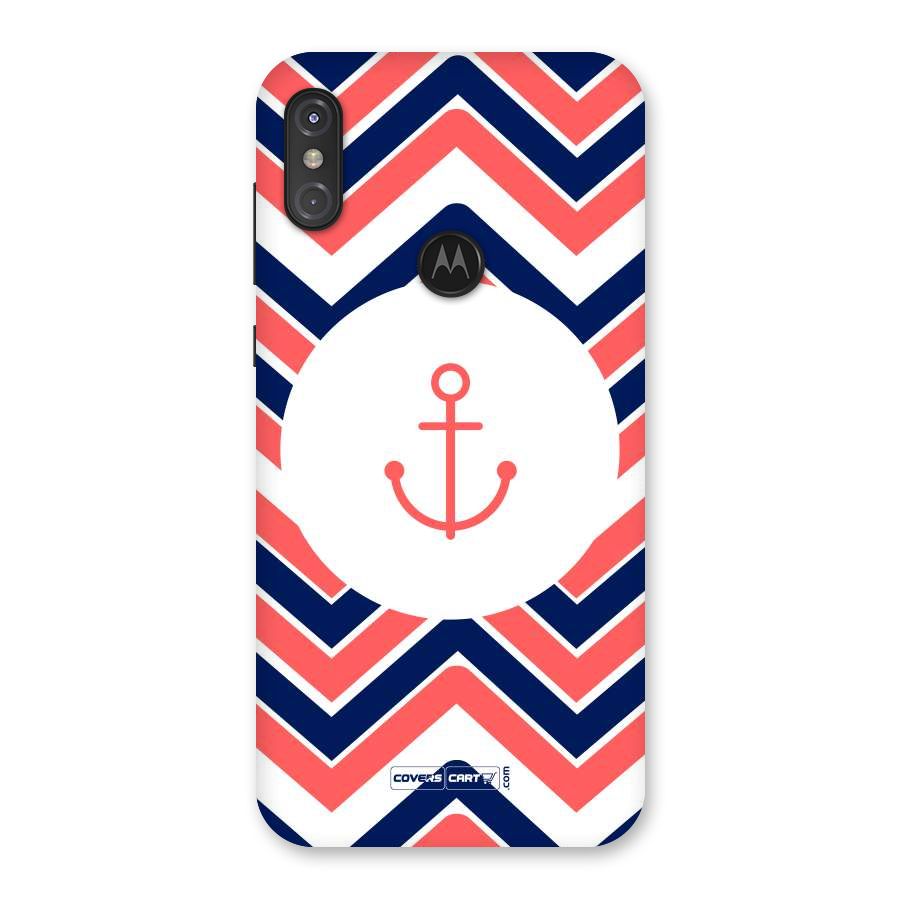 Anchor Zig Zag Back Case for Motorola One Power
