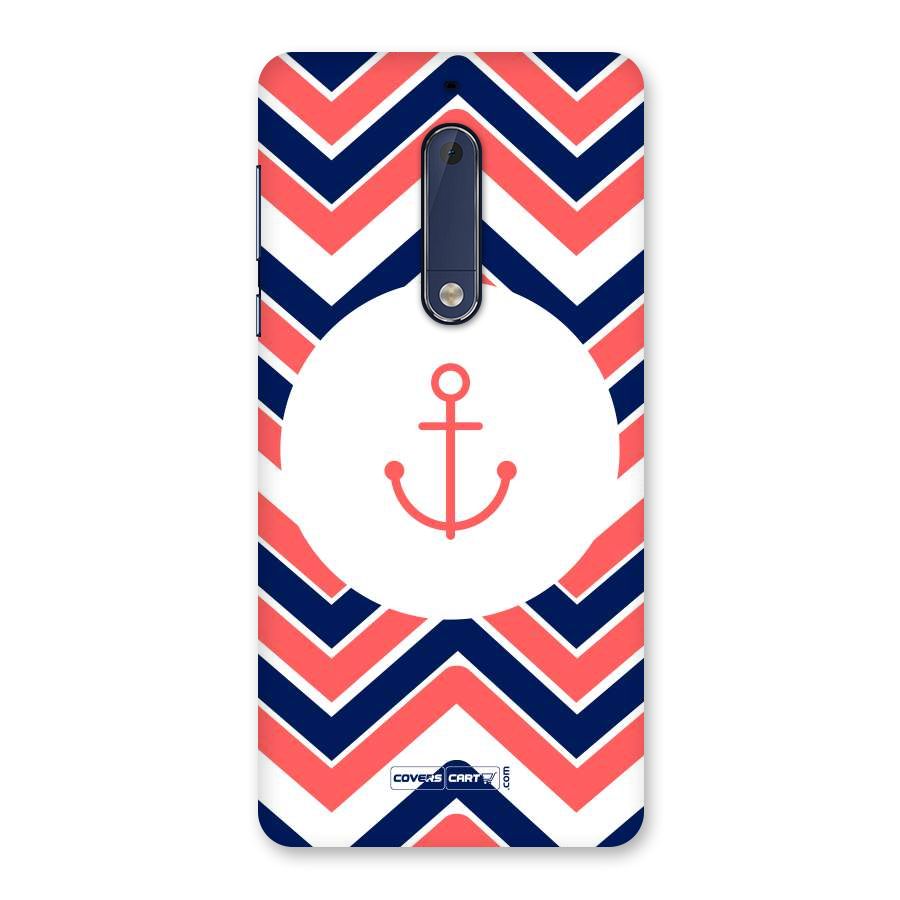 Anchor Zig Zag Back Case for Nokia 5