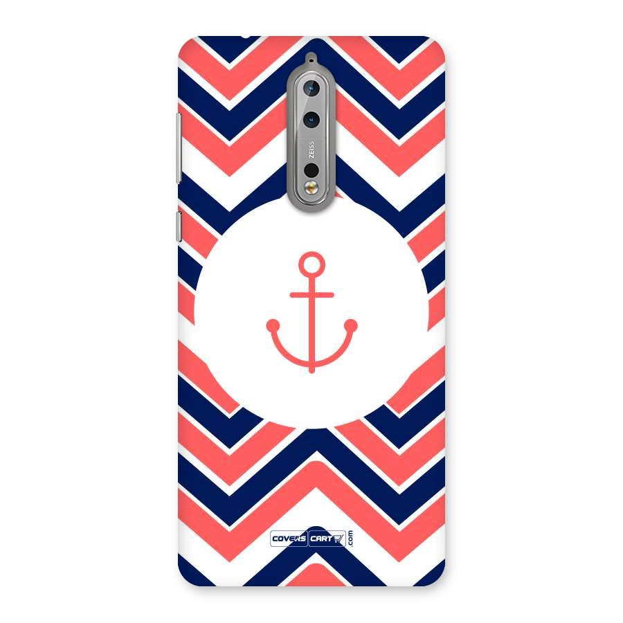 Anchor Zig Zag Back Case for Nokia 8