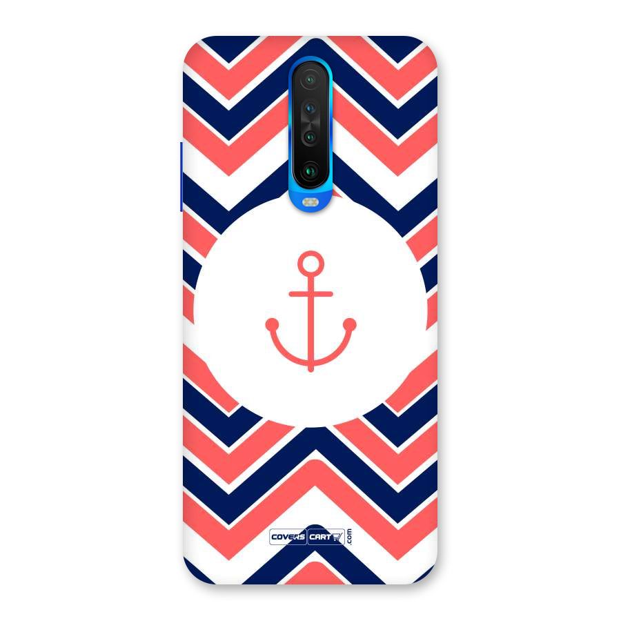 Anchor Zig Zag Back Case for Poco X2