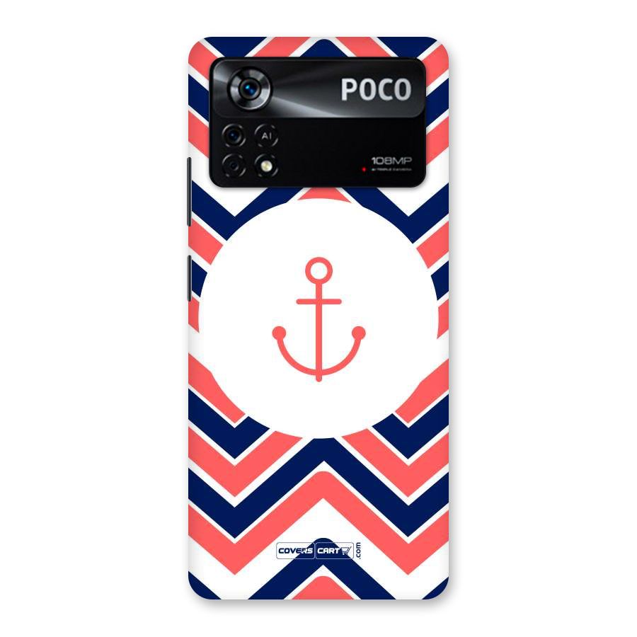 Anchor Zig Zag Back Case for Poco X4 Pro 5G