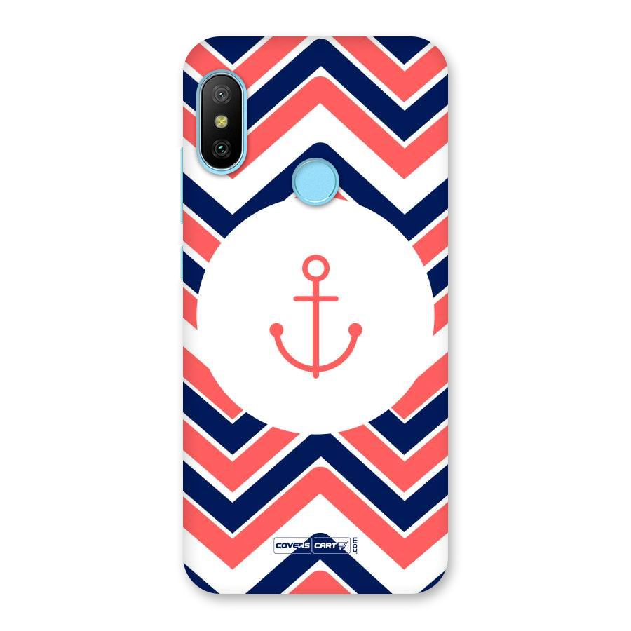Anchor Zig Zag Back Case for Redmi 6 Pro