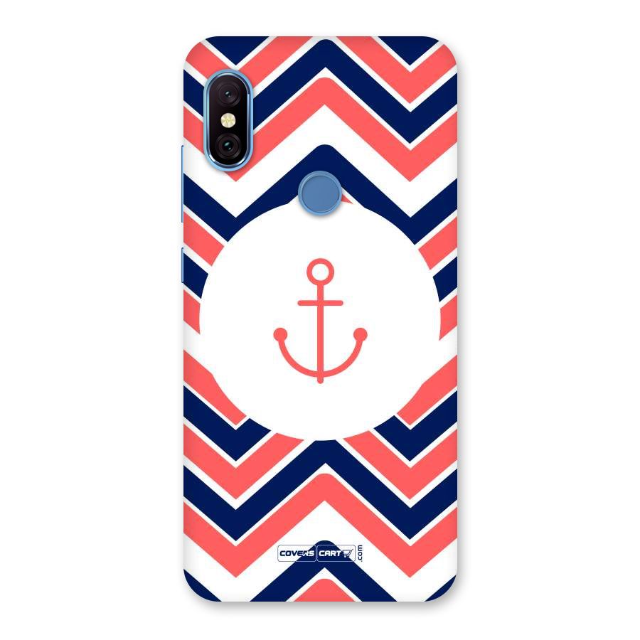 Anchor Zig Zag Back Case for Redmi Note 6 Pro