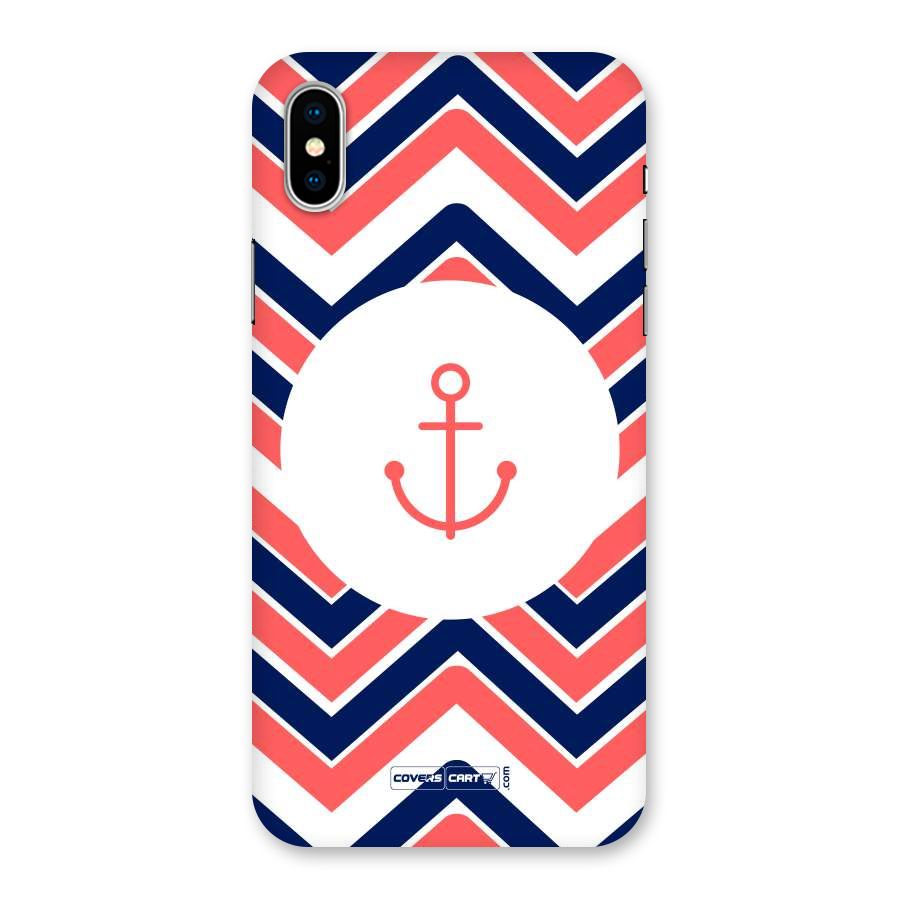 Anchor Zig Zag Back Case for iPhone XS
