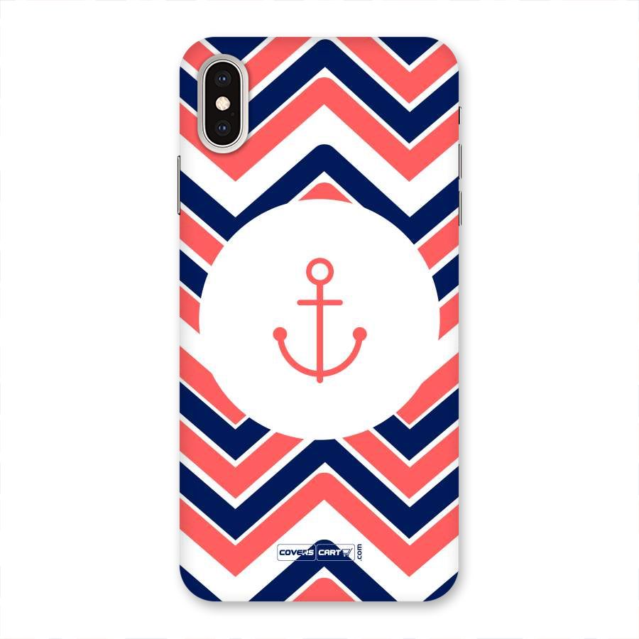 Anchor Zig Zag Back Case for iPhone XS Max