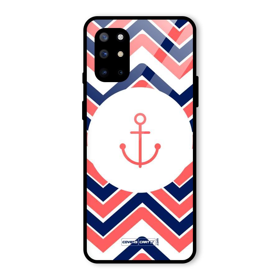 Anchor Zig Zag Glass Back Case for OnePlus 8T