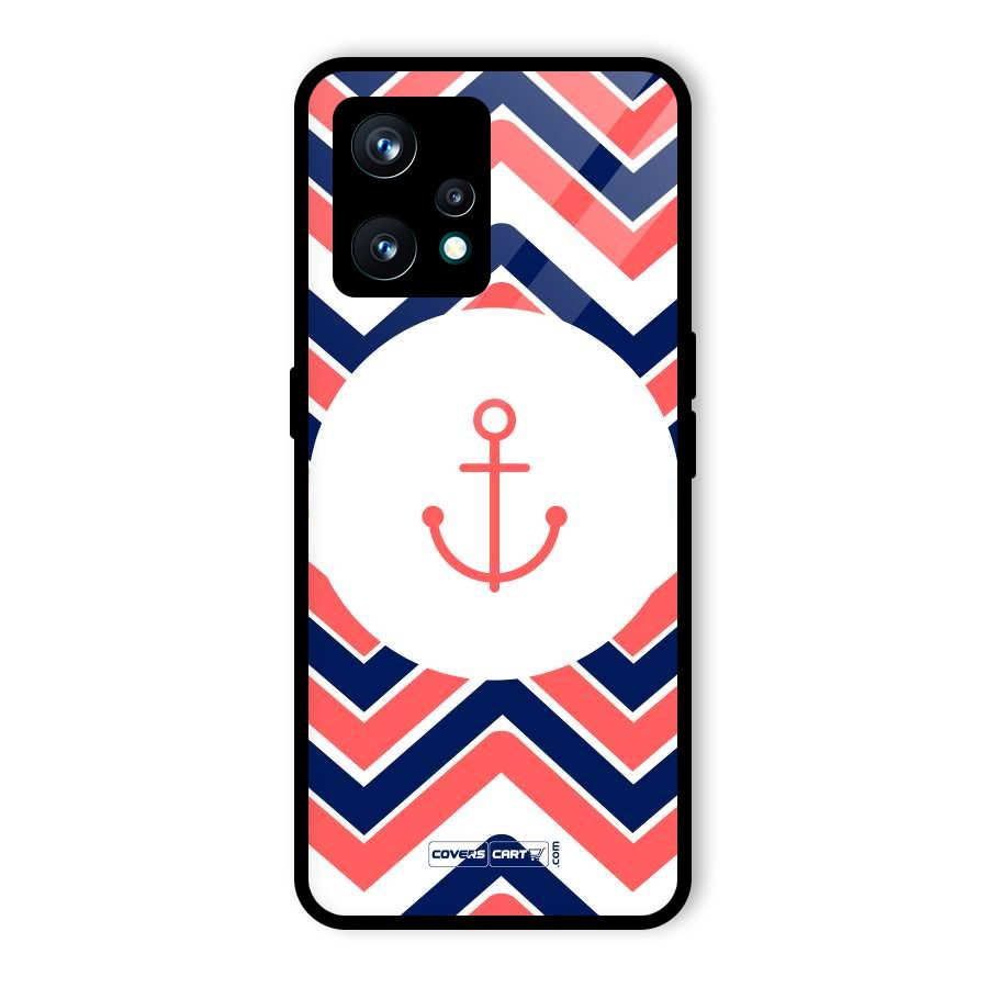Anchor Zig Zag Glass Back Case for Realme 9 Pro Plus 5G