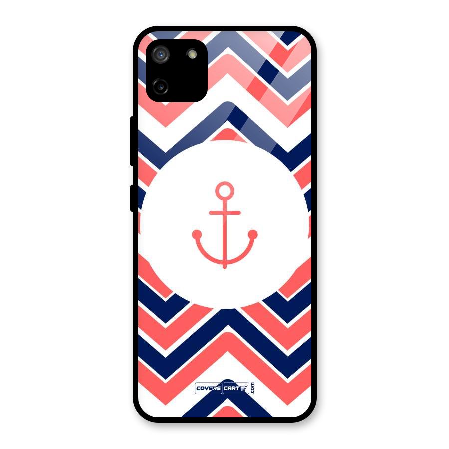 Anchor Zig Zag Glass Back Case for Realme C11