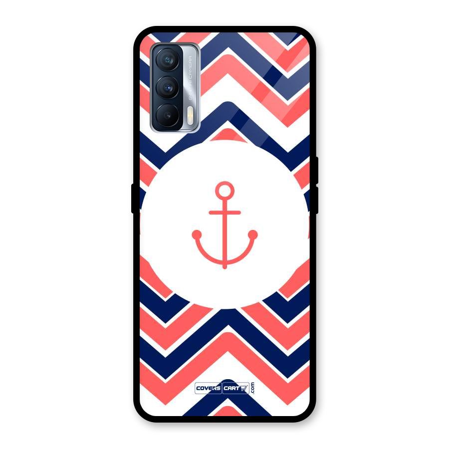 Anchor Zig Zag Glass Back Case for Realme X7