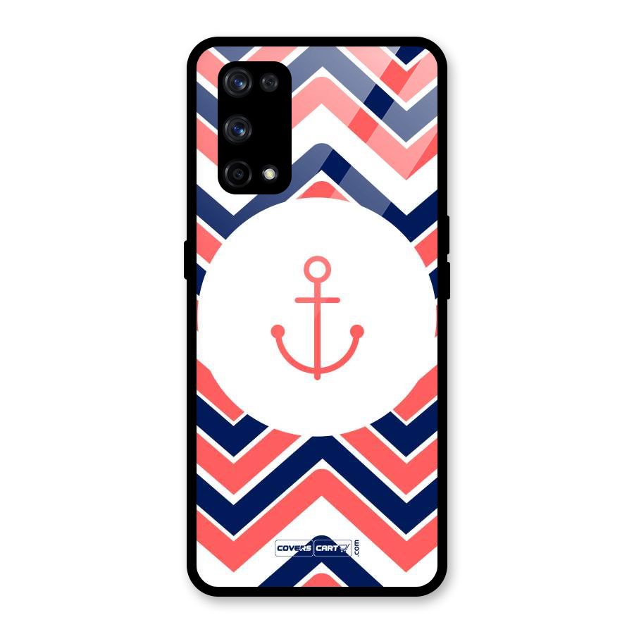 Anchor Zig Zag Glass Back Case for Realme X7 Pro