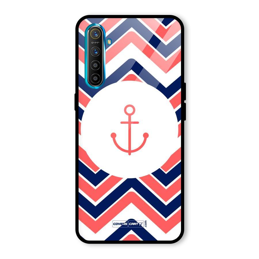 Anchor Zig Zag Glass Back Case for Realme XT