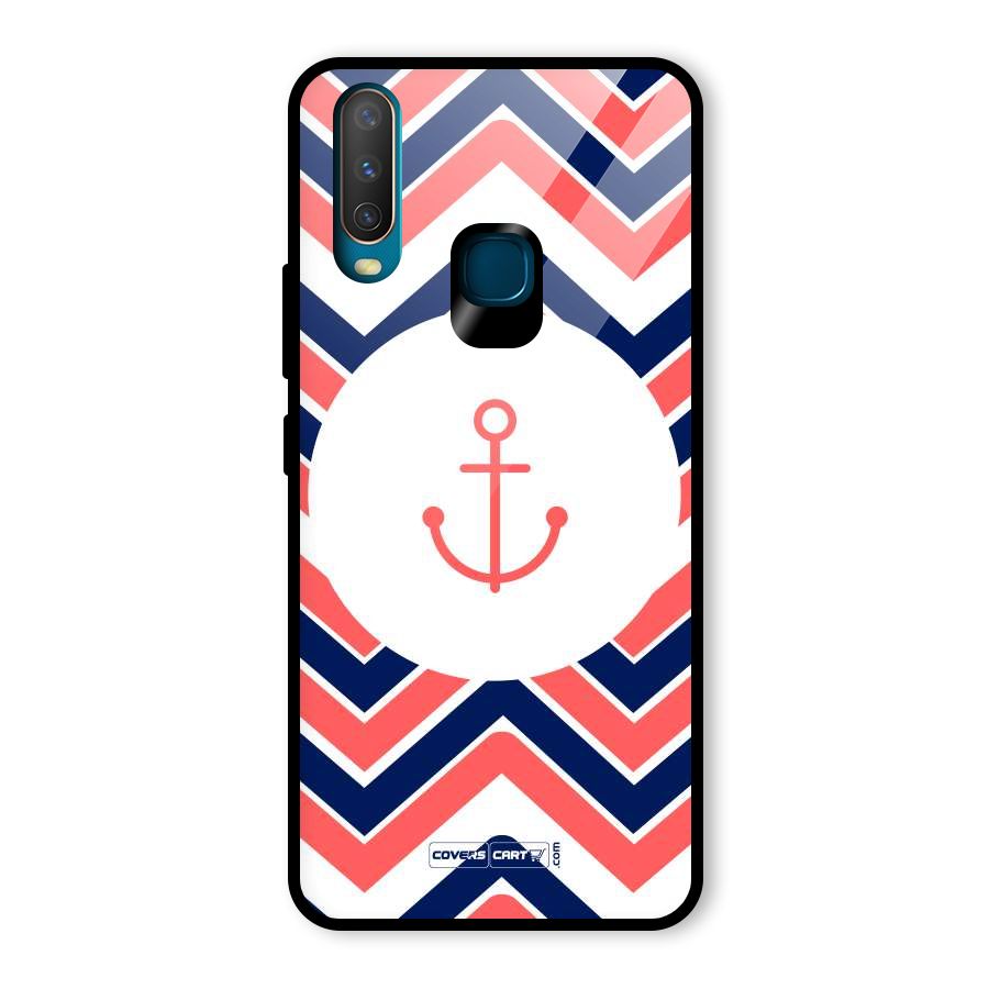 Anchor Zig Zag Glass Back Case for Vivo Y15