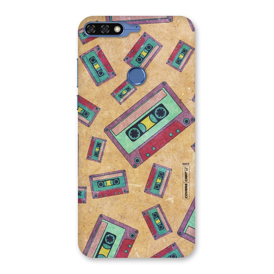 Ancient Cassettes Back Case for Honor 7C