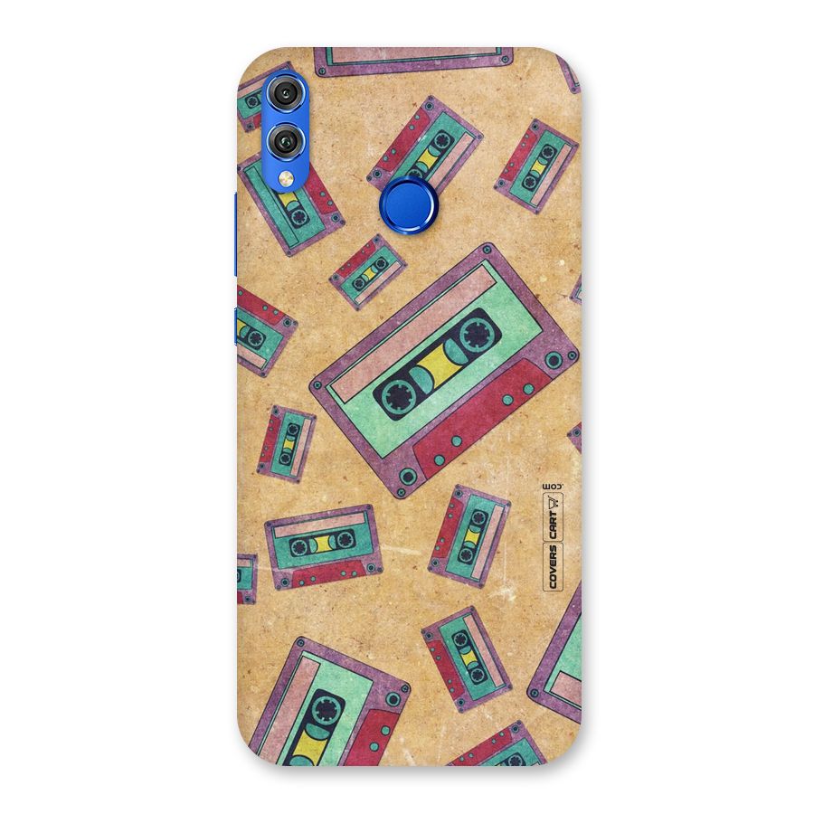 Ancient Cassettes Back Case for Honor 8X