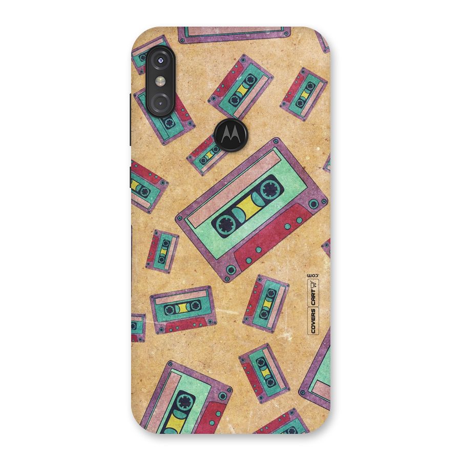 Ancient Cassettes Back Case for Motorola One Power