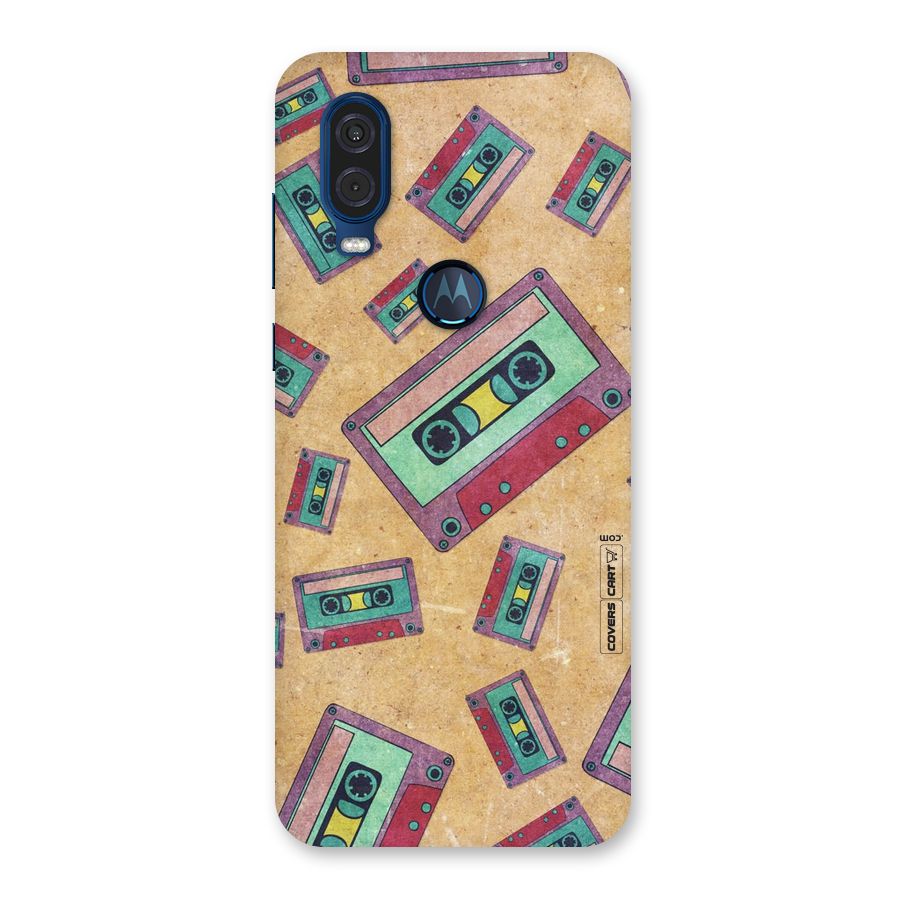Ancient Cassettes Back Case for Motorola One Vision